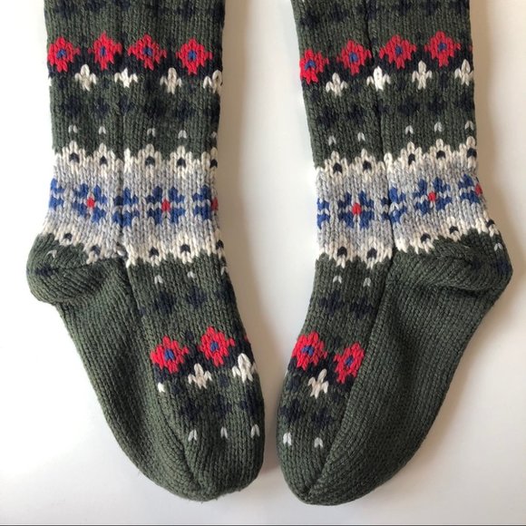 Abercrombie & Fitch Fairisle Knitted Christmas Socks Stockings - Picture 4 of 8